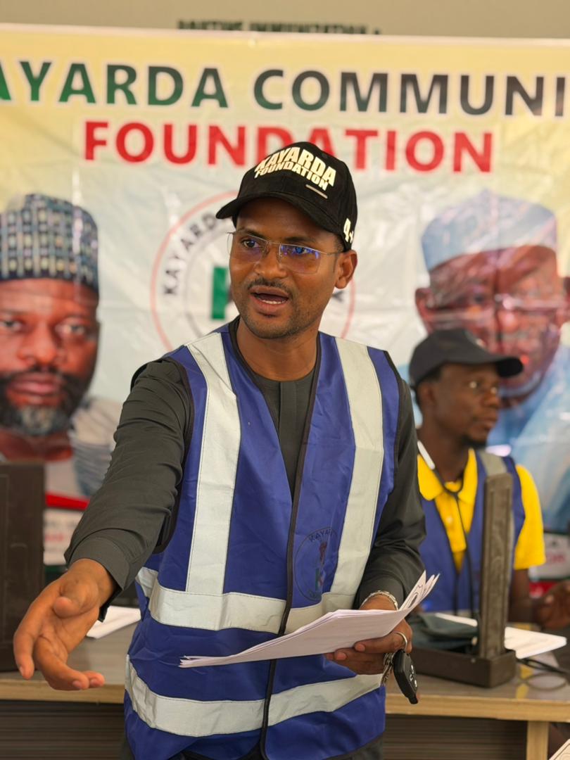 Kayarda Community Foundation representative at a community event